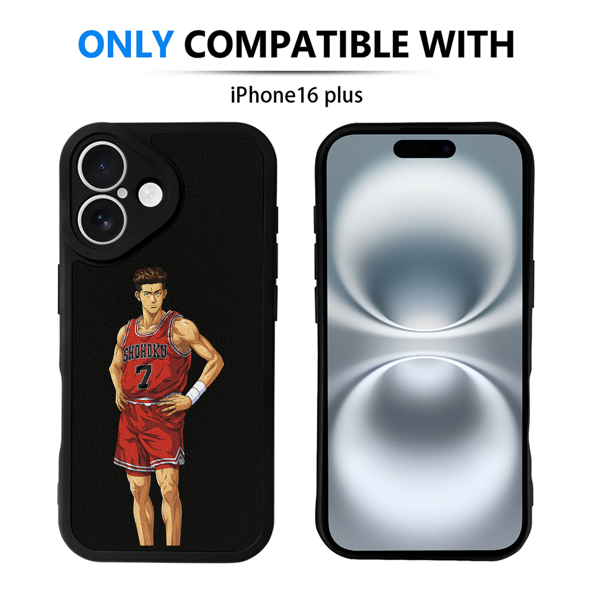 （画像用） SLAM DUNK／スラムダンク 【iPhone 16シリーズ対応】シリコンスマホケース（レザー調） 材質：シリコン